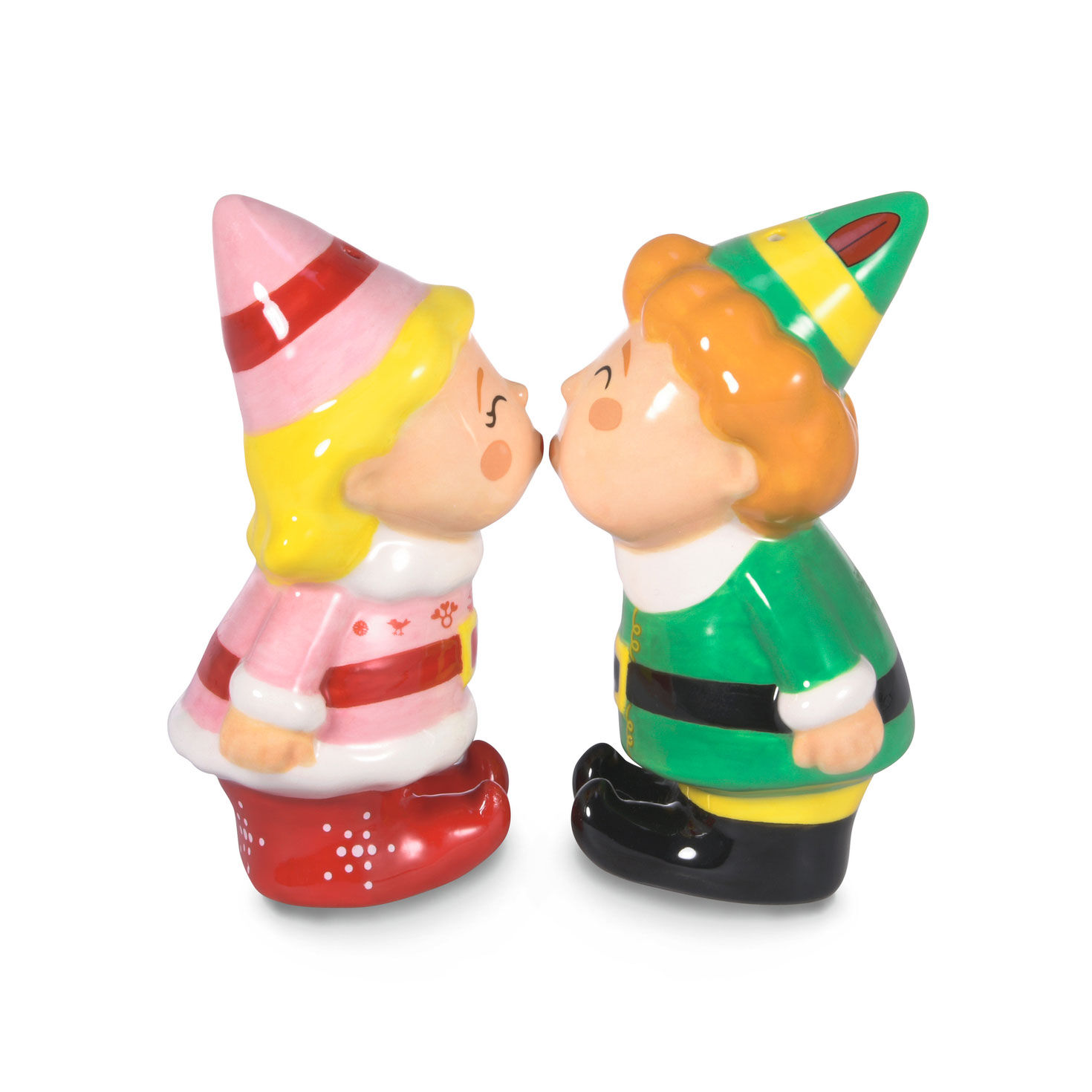 Elf Buddy and Jovie Salt and Pepper Shakers, Set of 2