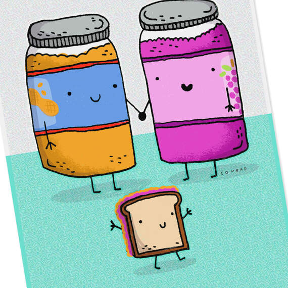 Peanut Butter and Jelly Romantic Father's Day Card, , large image number 4