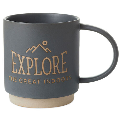 Explore Indoors Funny Mug, 16 oz., 