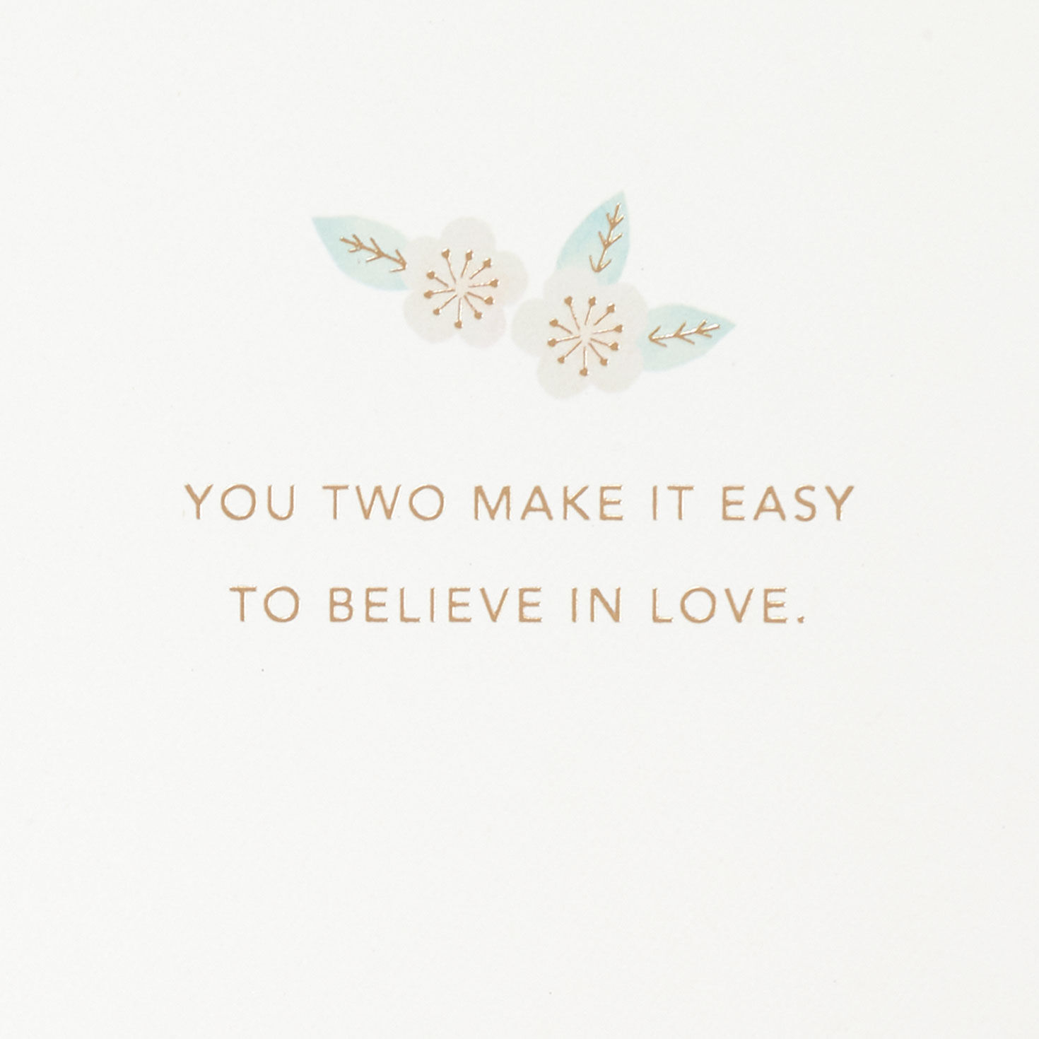 Lovebirds on Flowering Branches Wedding Card, , large image number 2