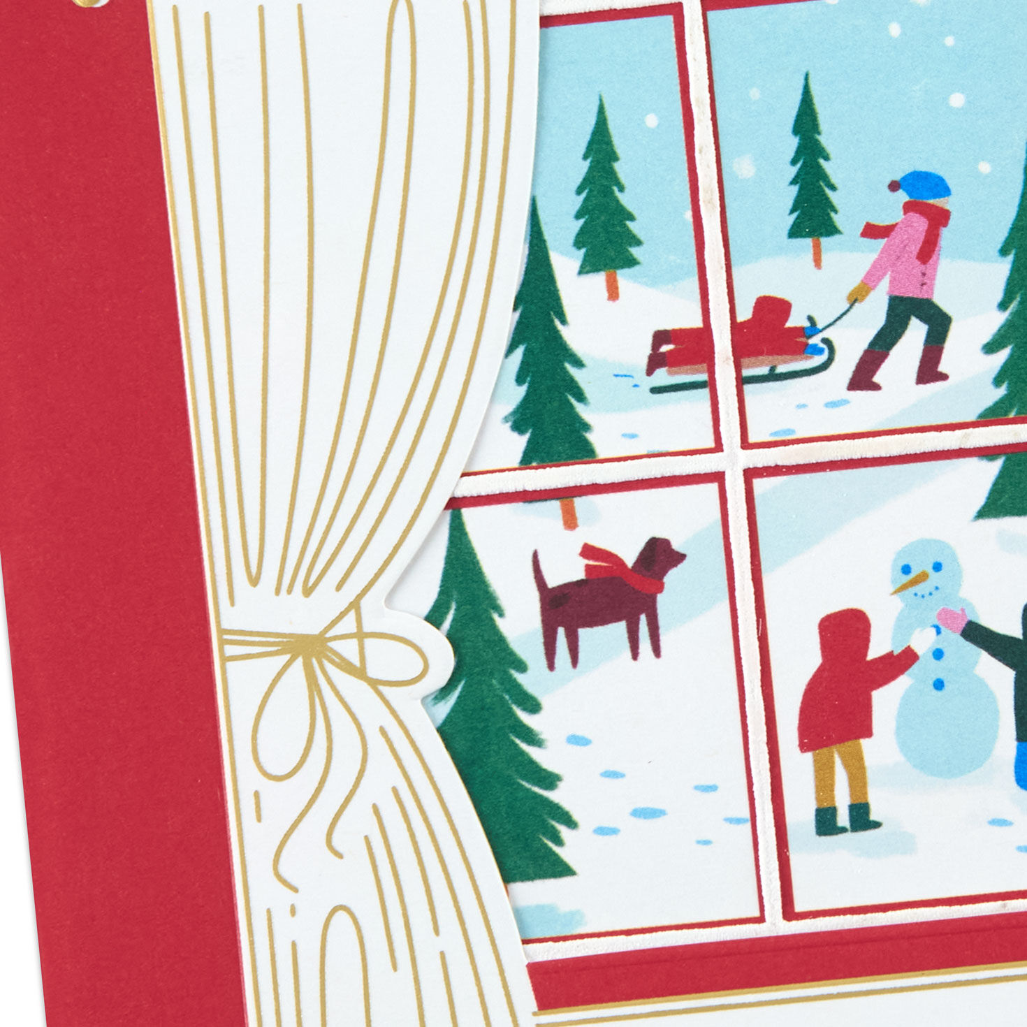 Winter Window Christmas Card for Sister and Family Card Front Detail image number 5