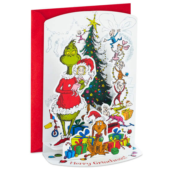 Dr. Seuss™ How the Grinch Stole Christmas! 3D Pop-Up Boxed Christmas Cards, Pack of 8, , large image number 2