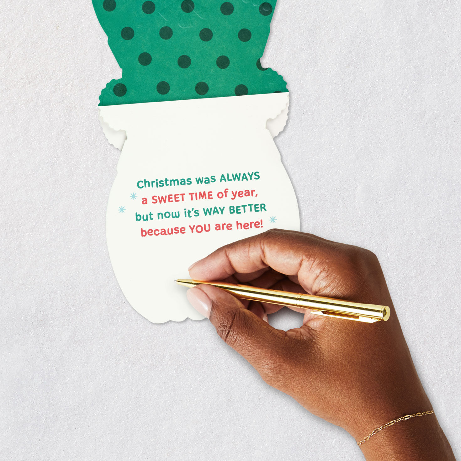 Baby's First Christmas Penguin Greeting Card Signing card image number 7