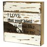 Your Hand Fits in Mine Rustic Wood Sign, 8x8 - Plaques ...