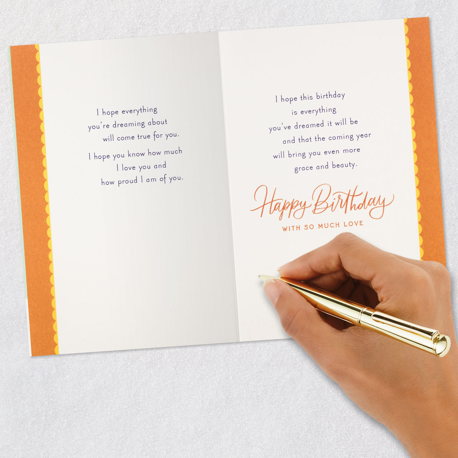 Butterfly and Flowers in Vase Daughter Birthday Card Signing card image number 7