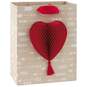 Honeycomb Heart With Arrows Medium Gift Bag, 9.5", , large image number 1
