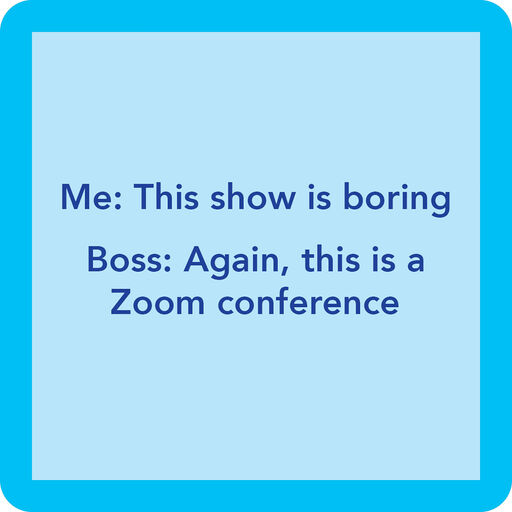 Drinks on Me Zoom Funny Coaster, 