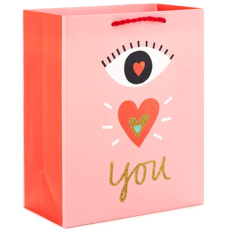 9.6" Eye Heart You Valentine's Day Gift Bag, , large