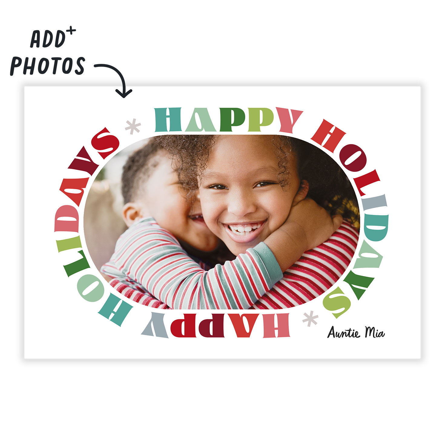 Colorful Block Letters Holiday eCard, , large image number 2