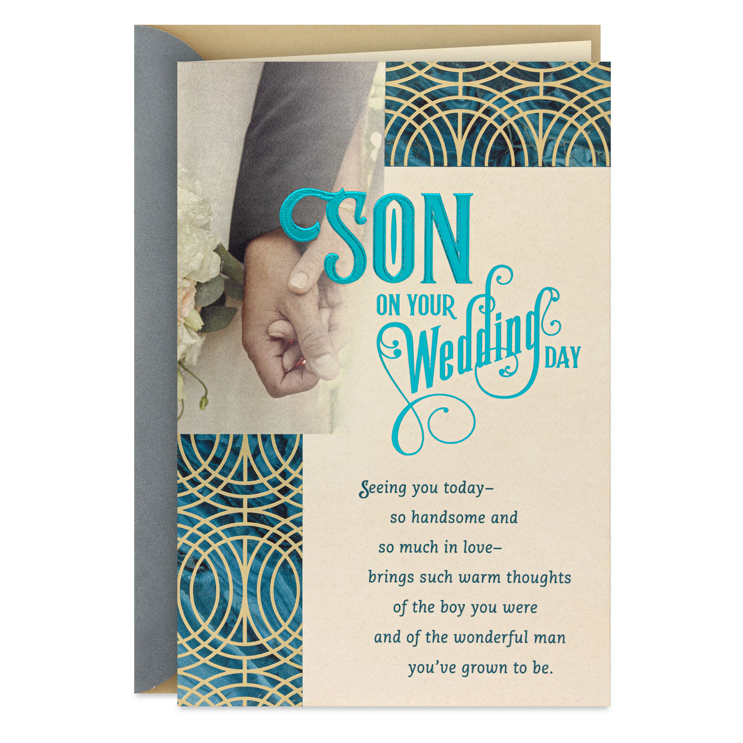 The Beginning of a Beautiful Future Wedding Card for Son