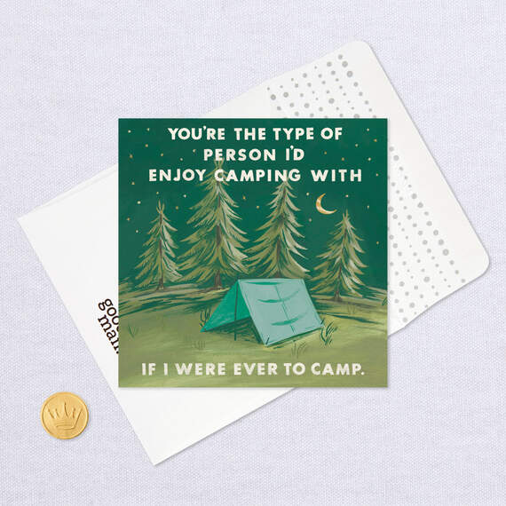 Camping Compliment Funny Card, , large image number 5