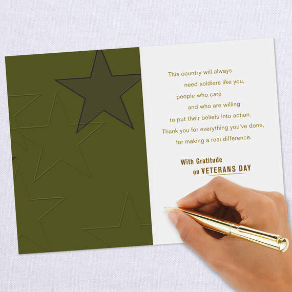 U.S. Army Thank You for Your Service Veterans Day Card, , large image number 6