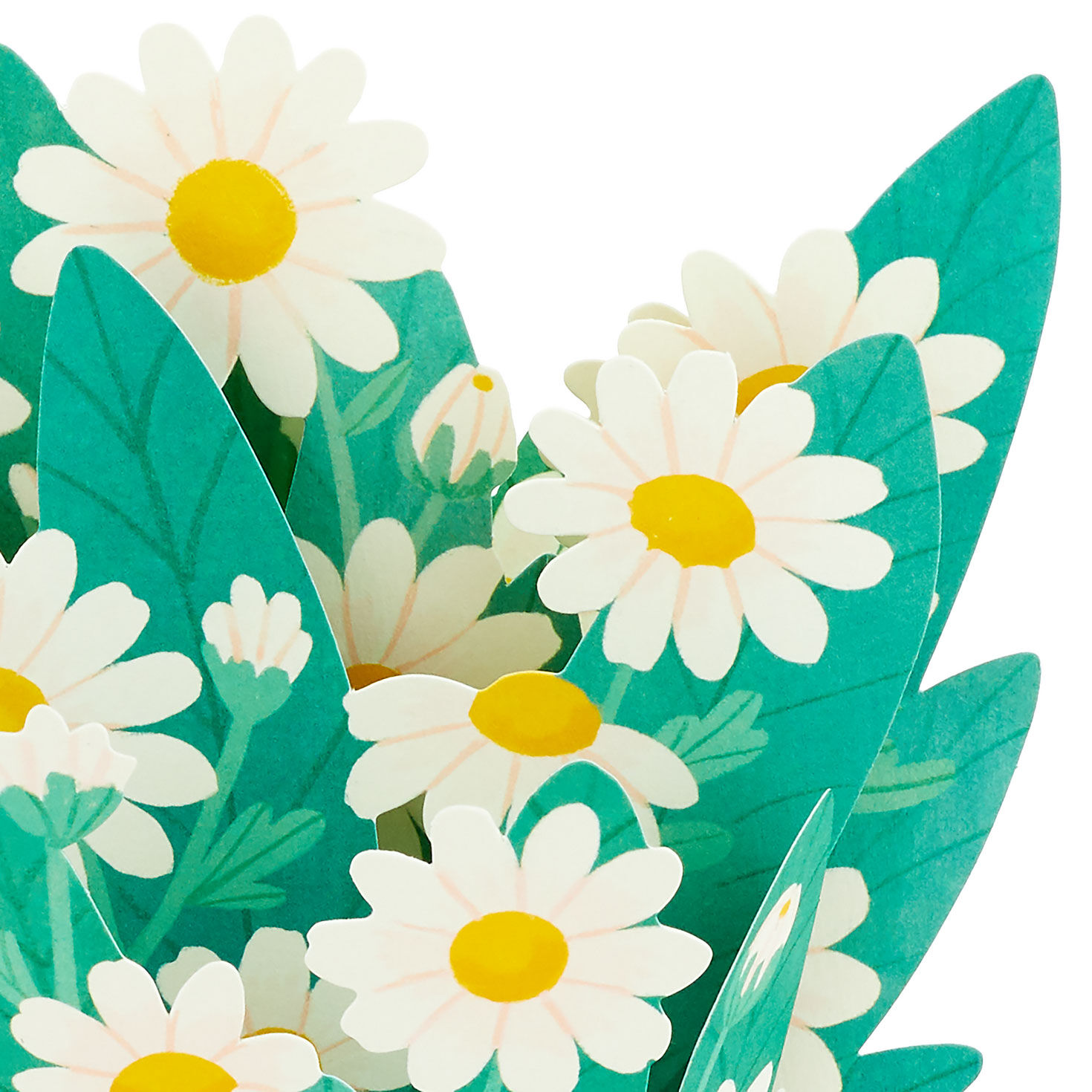 Daisies Flower Bouquet Pop-Up Mother's Day Card card front detail image number 4