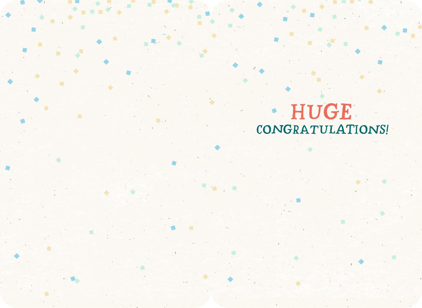 Big News Elephant Congratulations Card