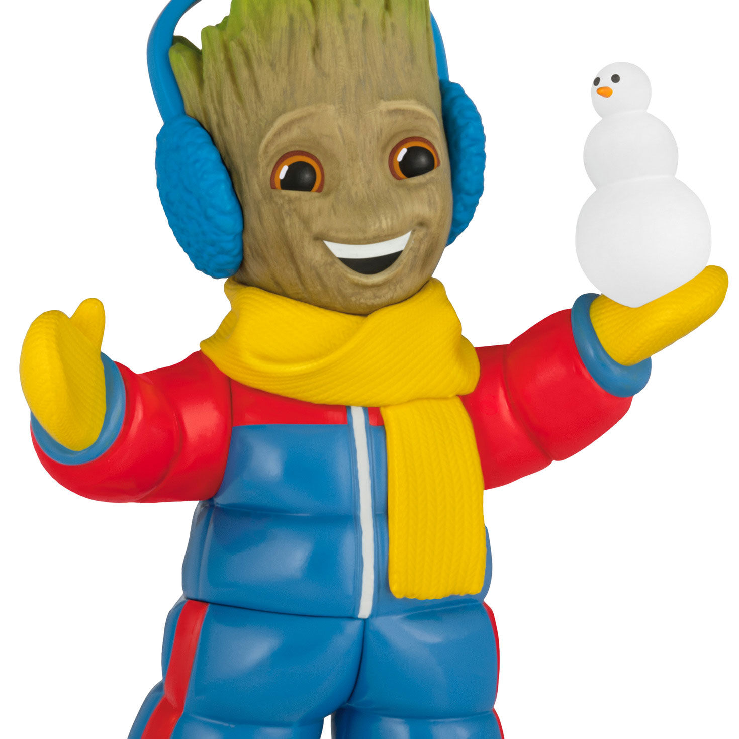 Groot in Snow Suit Keepsake Ornament upclose view image number 5