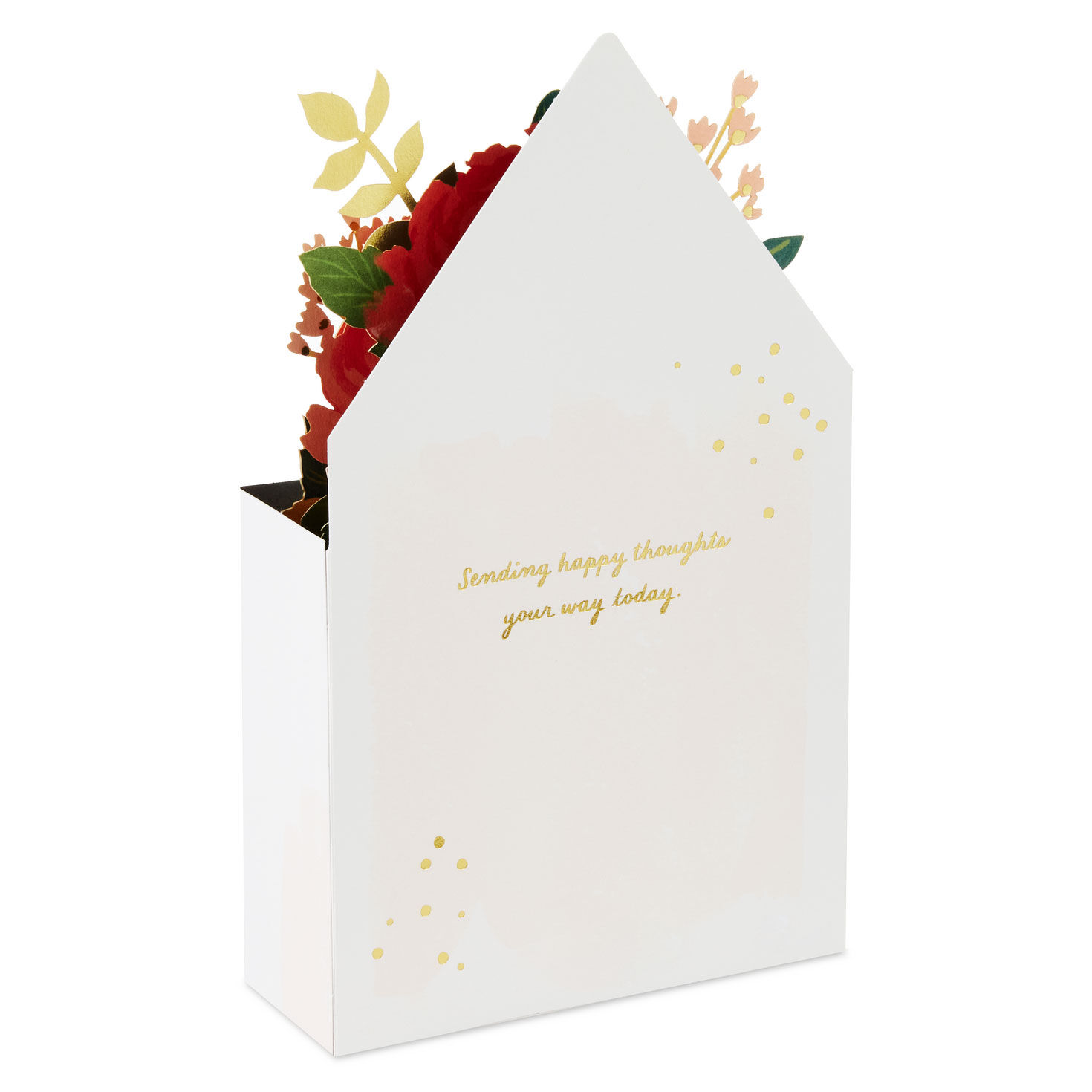 Orange and Yellow Flowers in Envelope Pop-up Card Sentiment image number 2