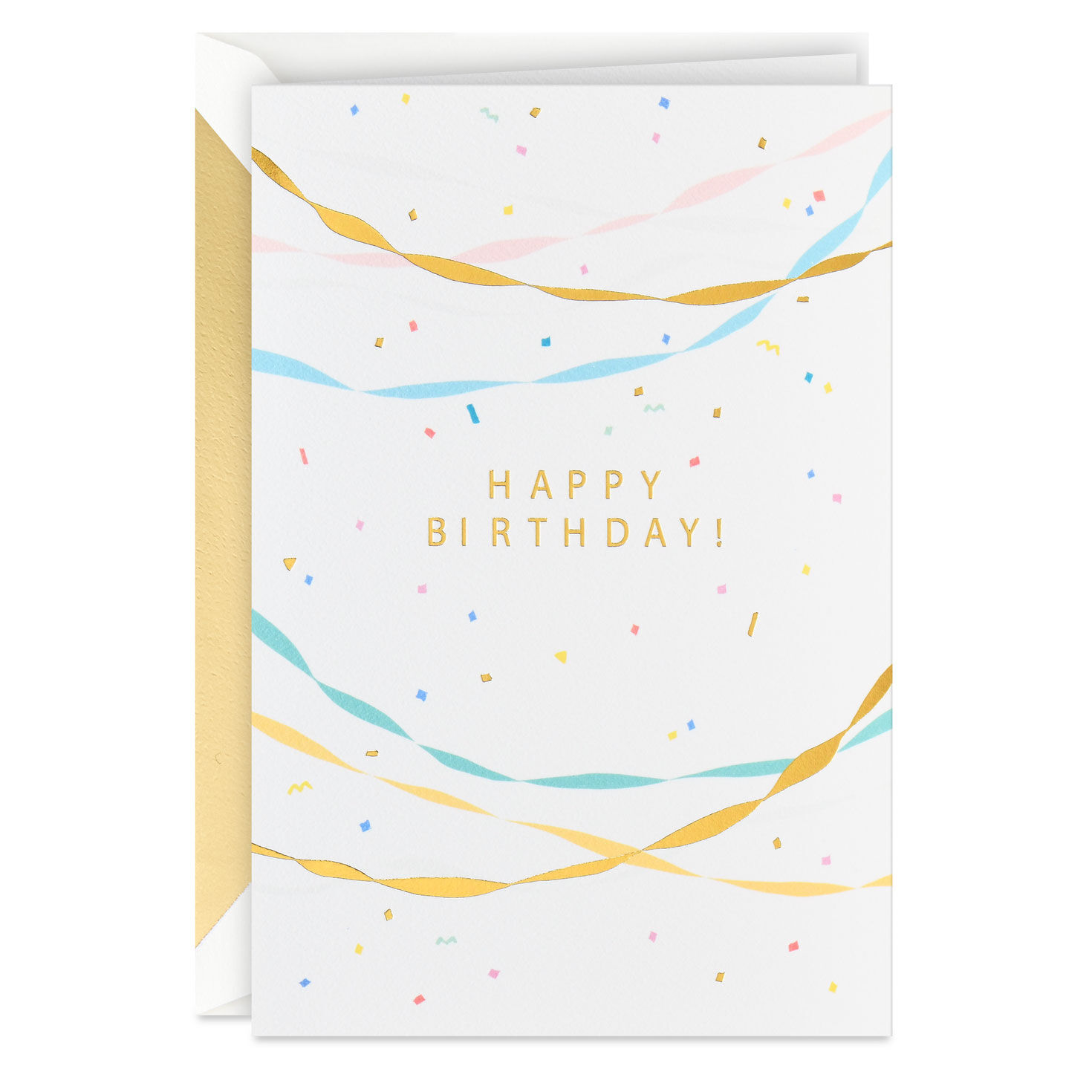 Confetti and Streamers Blank Birthday Card for only USD 5.99 | Hallmark