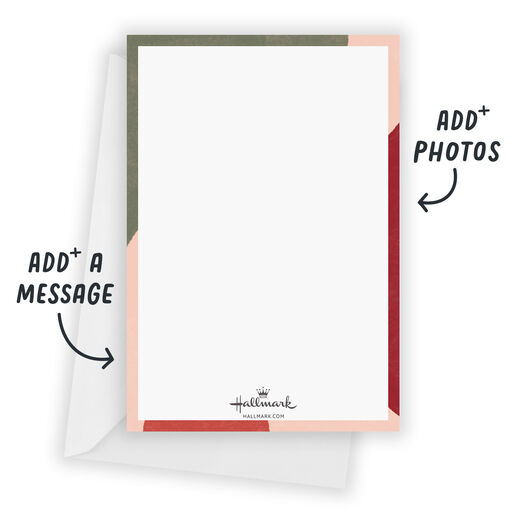 Abstract Design Flat Holiday Photo Card, 