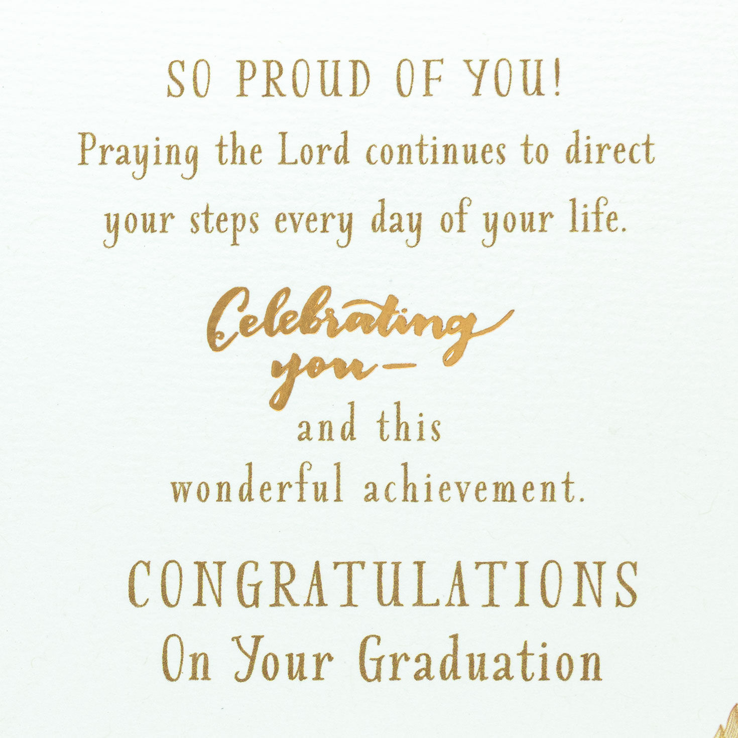 Sunny Field Religious Graduation Card Sentiment image number 2