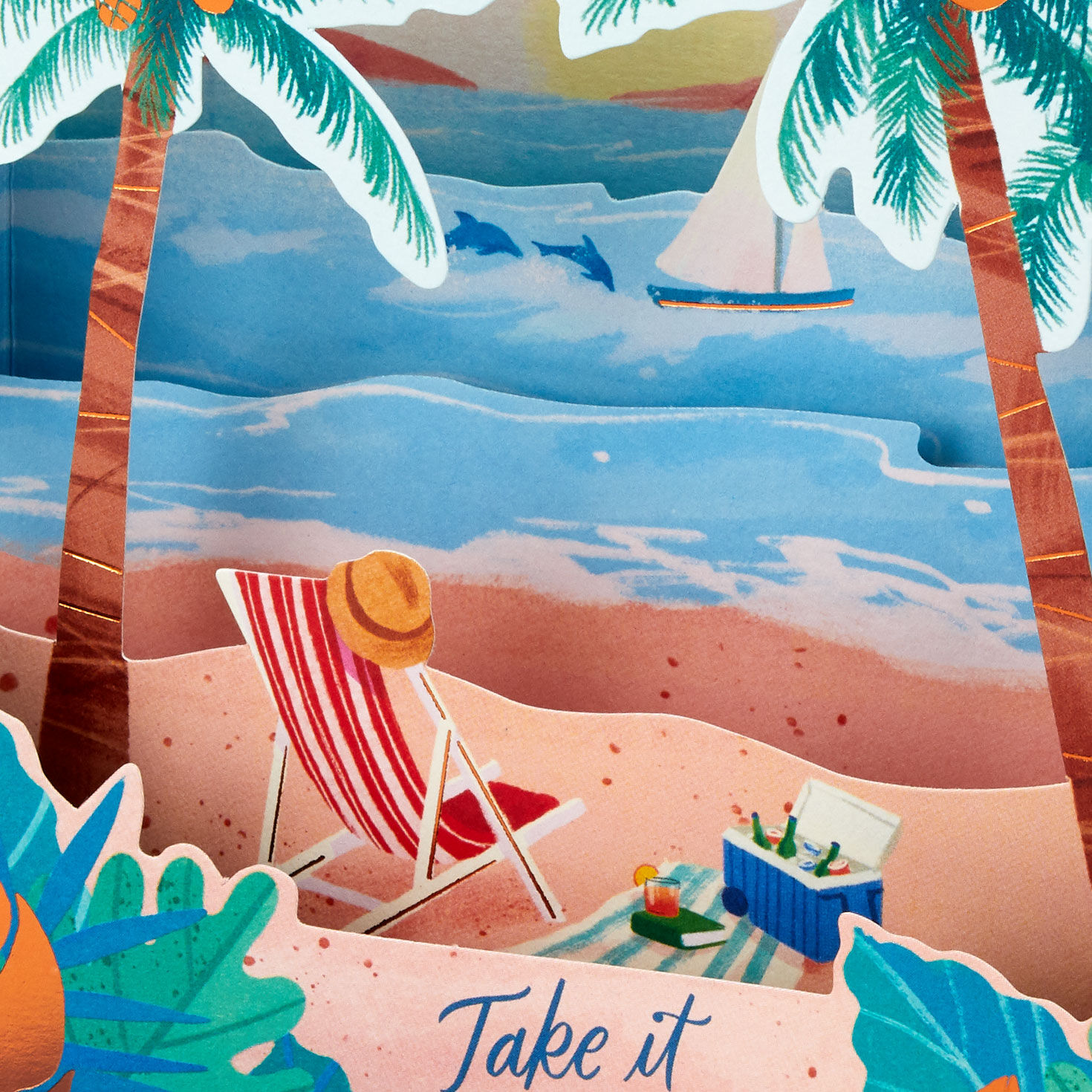 Have a Relaxing Day Beach Scene 3D Pop-Up Card, , large image number 4
