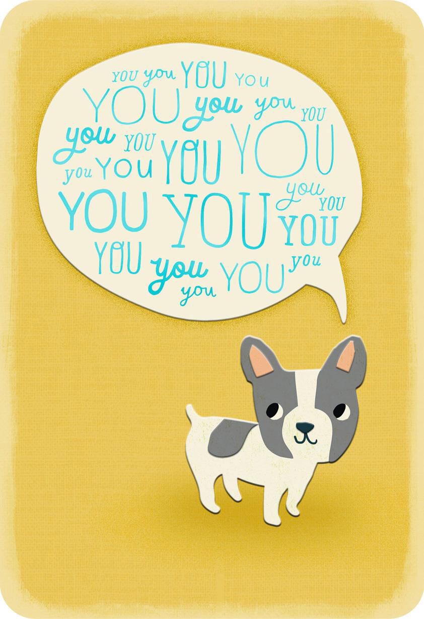 Little Dog Thinking of You Card