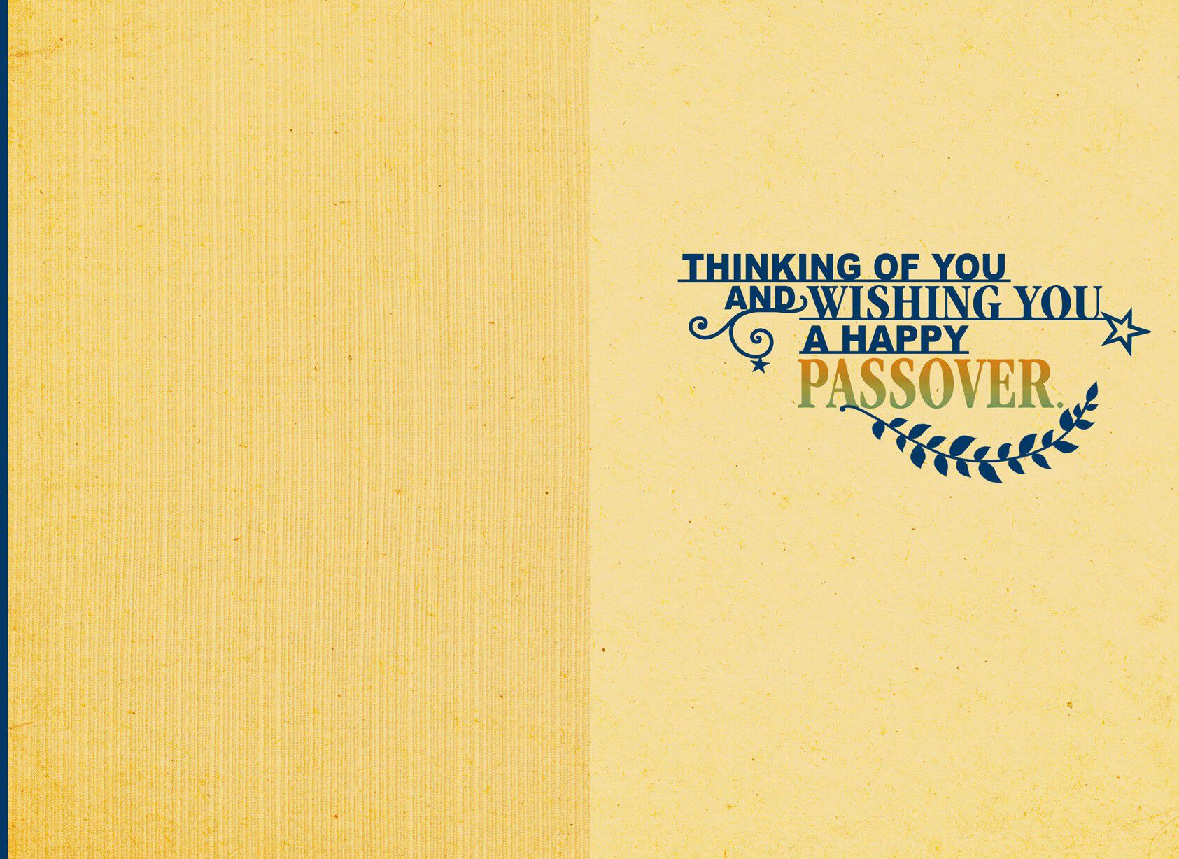 A Father's Place Passover Card