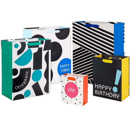 Bold Graphics Gift Bag Collection, 