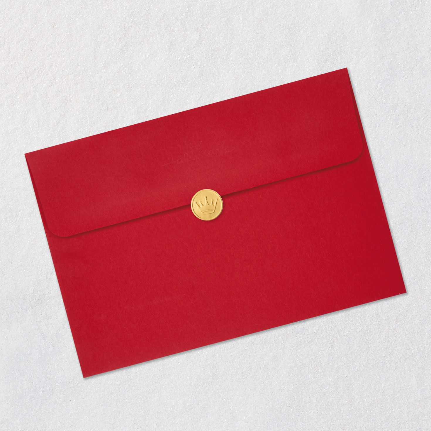 Jumbo Christmas Village Pop-Up Christmas Card Envelope Back with Seal image number 9