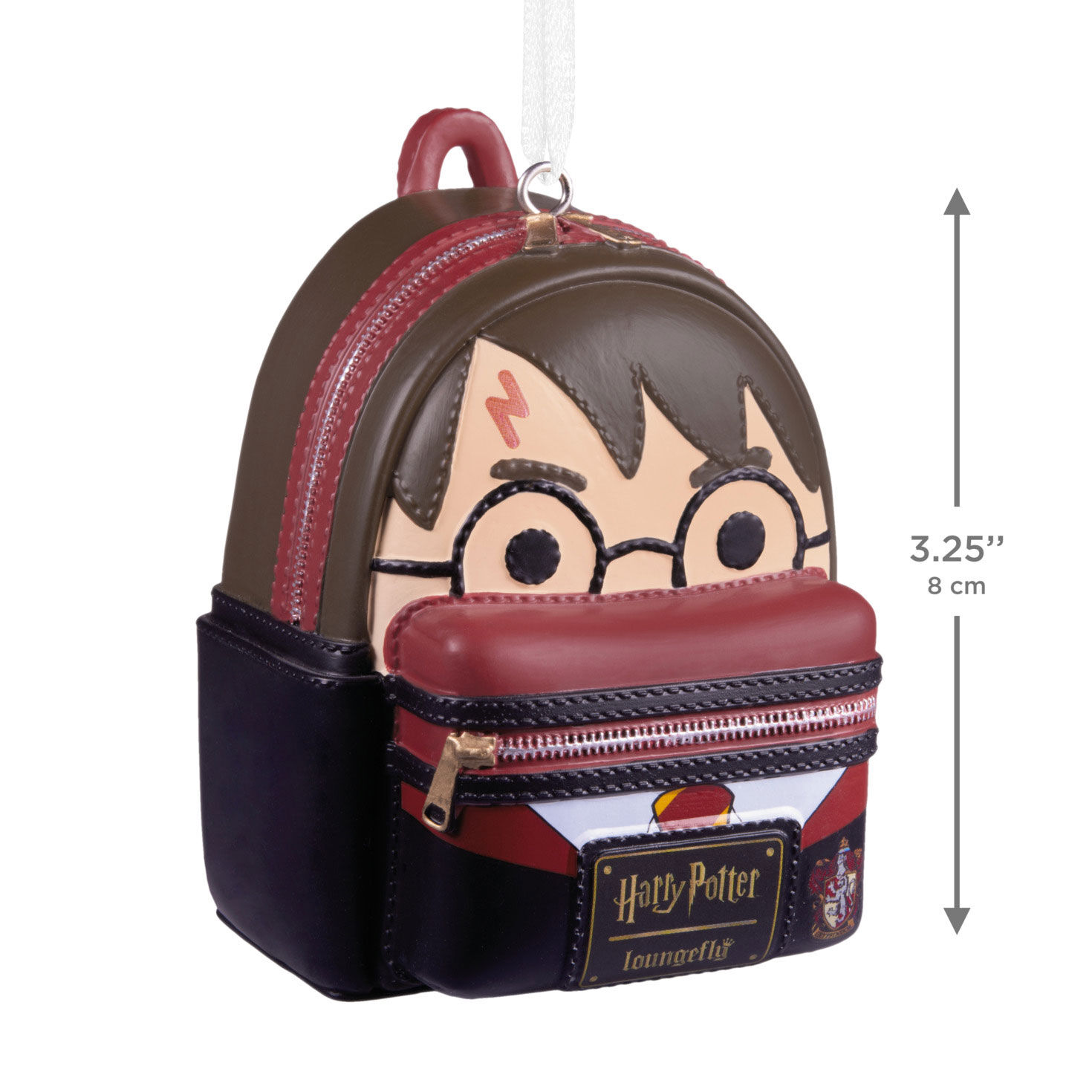 Harry Potter Loungefly Backpack Christmas Ornament measurement image number 3