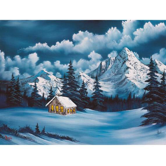 Bob Ross Winter Scene 500-Piece Puzzle, , large image number 2