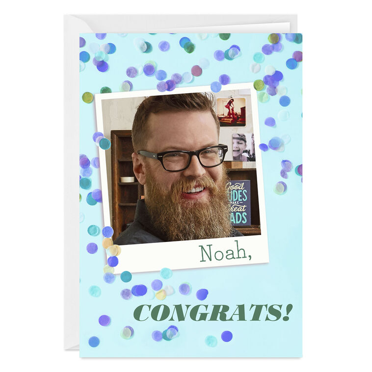 Big Time Celebration Custom Congratulations Card