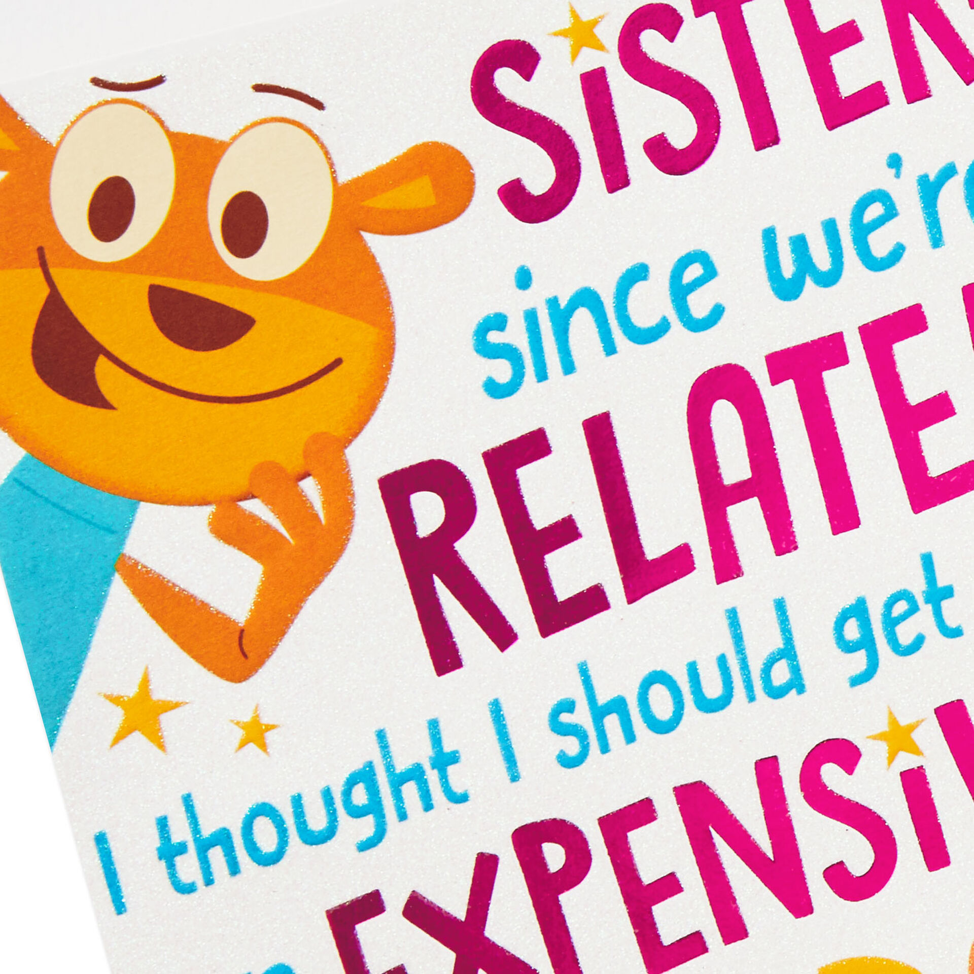 Expensive Birthday Present Funny Birthday Card for Sister Greeting