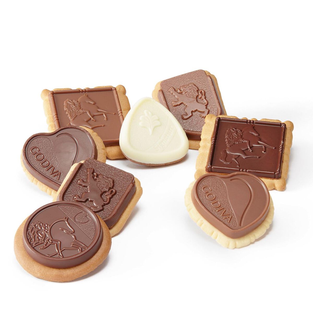 Godiva Assorted Chocolate Biscuit Gift Box, 32 pieces Candy