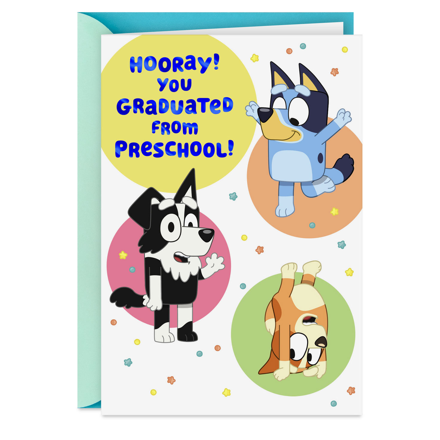 Bluey Time to Celebrate Preschool Graduation Card