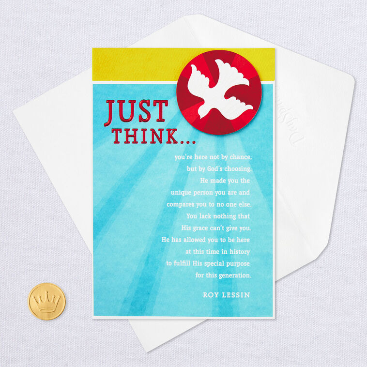 Printable Confirmation Greeting Card