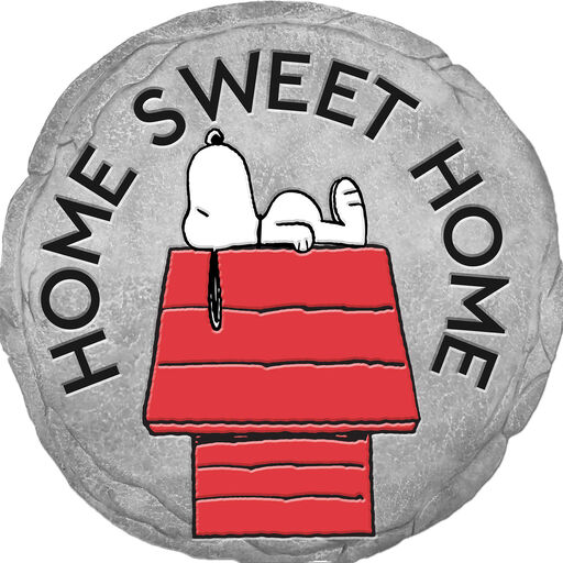 Spoontiques Peanuts Home Sweet Home Stepping Stone, 9.6", 