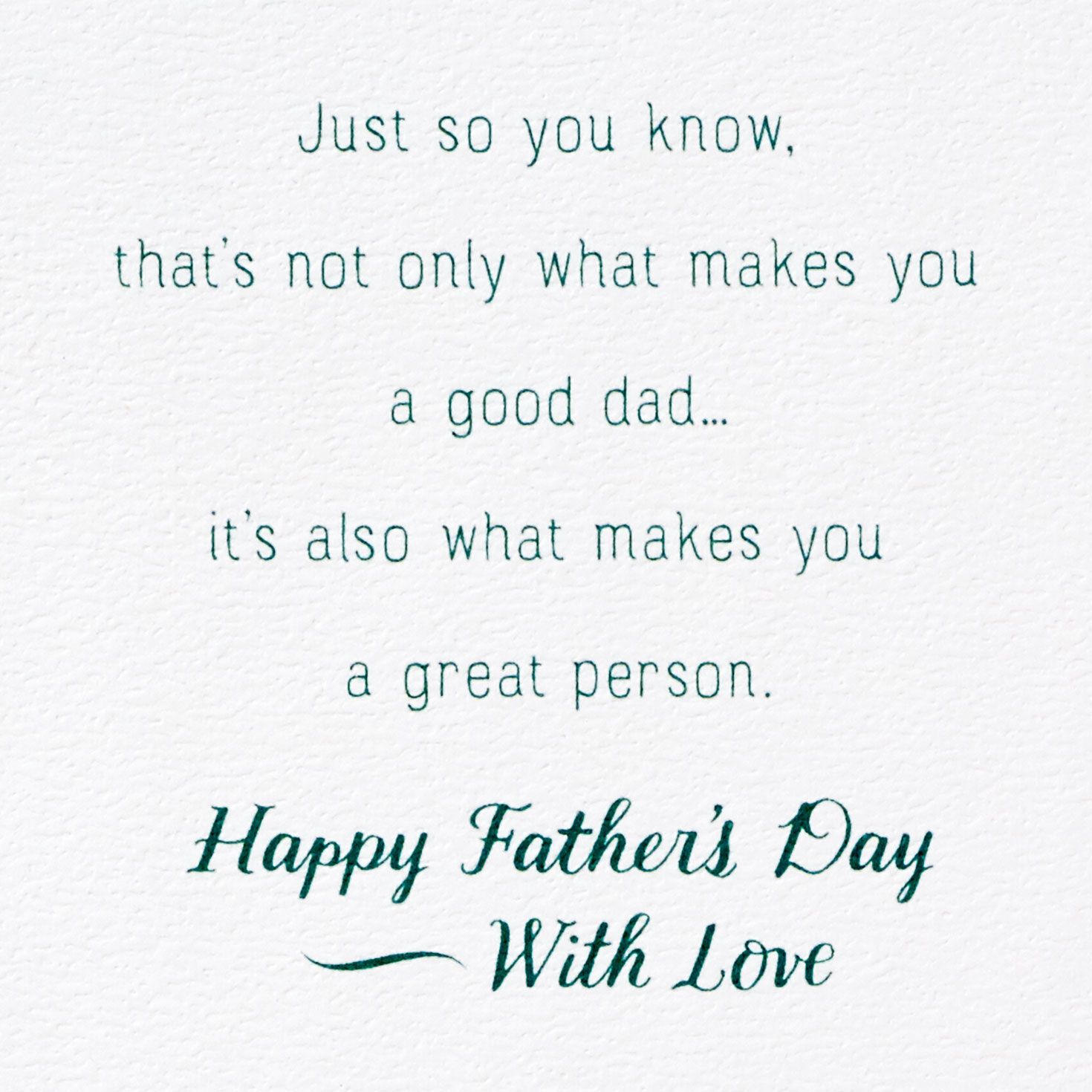 Botanical Heart on Green Son Father's Day Card Sentiment image number 3