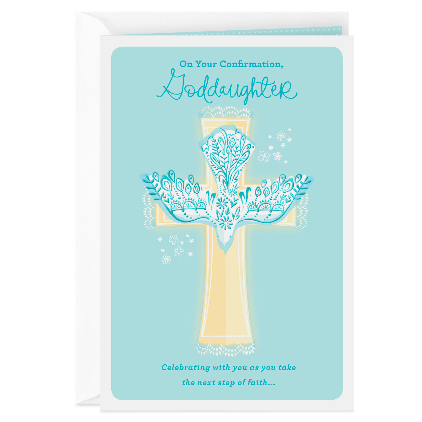 Christening Card with cross Sympathy dove /& bible Personalised Confirmation