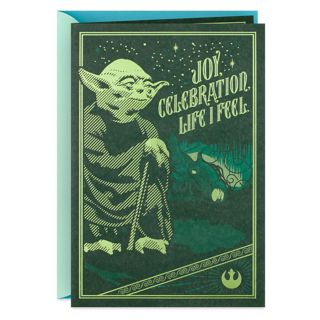 Verwonderlijk Star Wars™ Yoda™ Pop Up Birthday Card - Greeting Cards - Hallmark JS-83