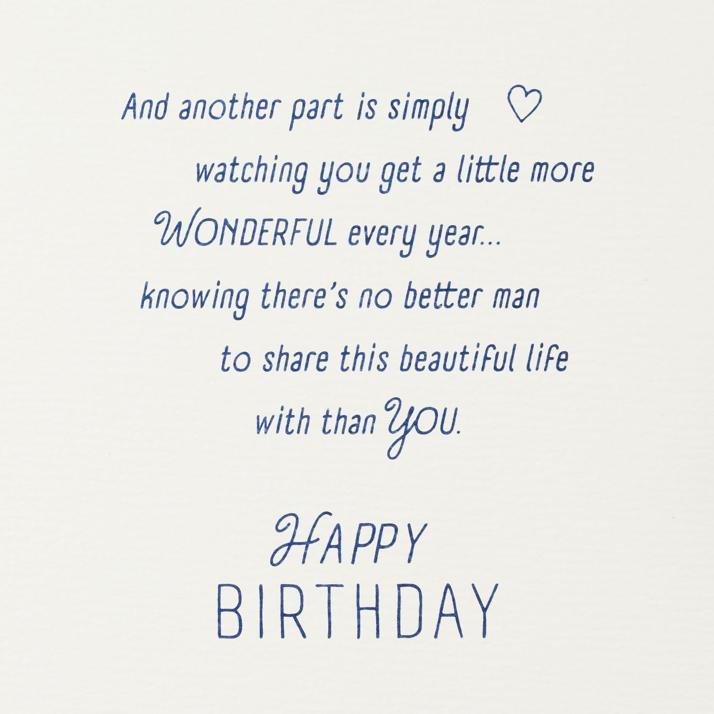 Blessed to Share Life With You Birthday Card for Husband - Greeting ...