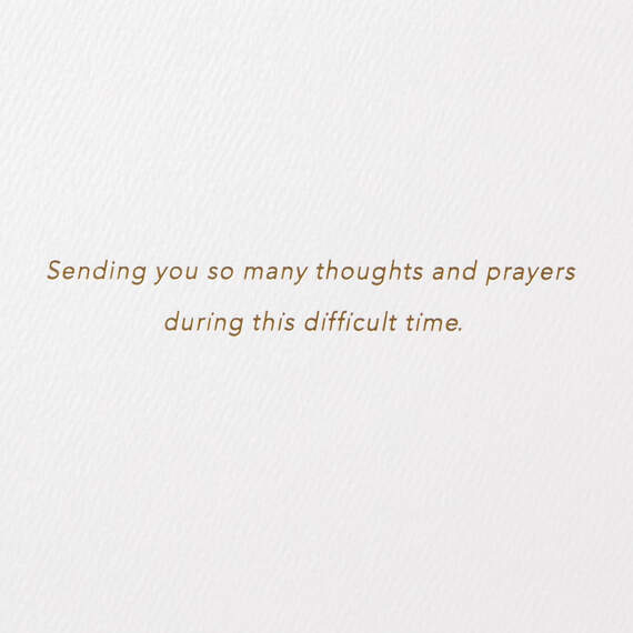 So Many Thoughts and Prayers Sympathy Card, , large image number 2