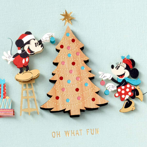 Disney Mickey and Minnie Magical Together Romantic Christmas Card, , large image number 4