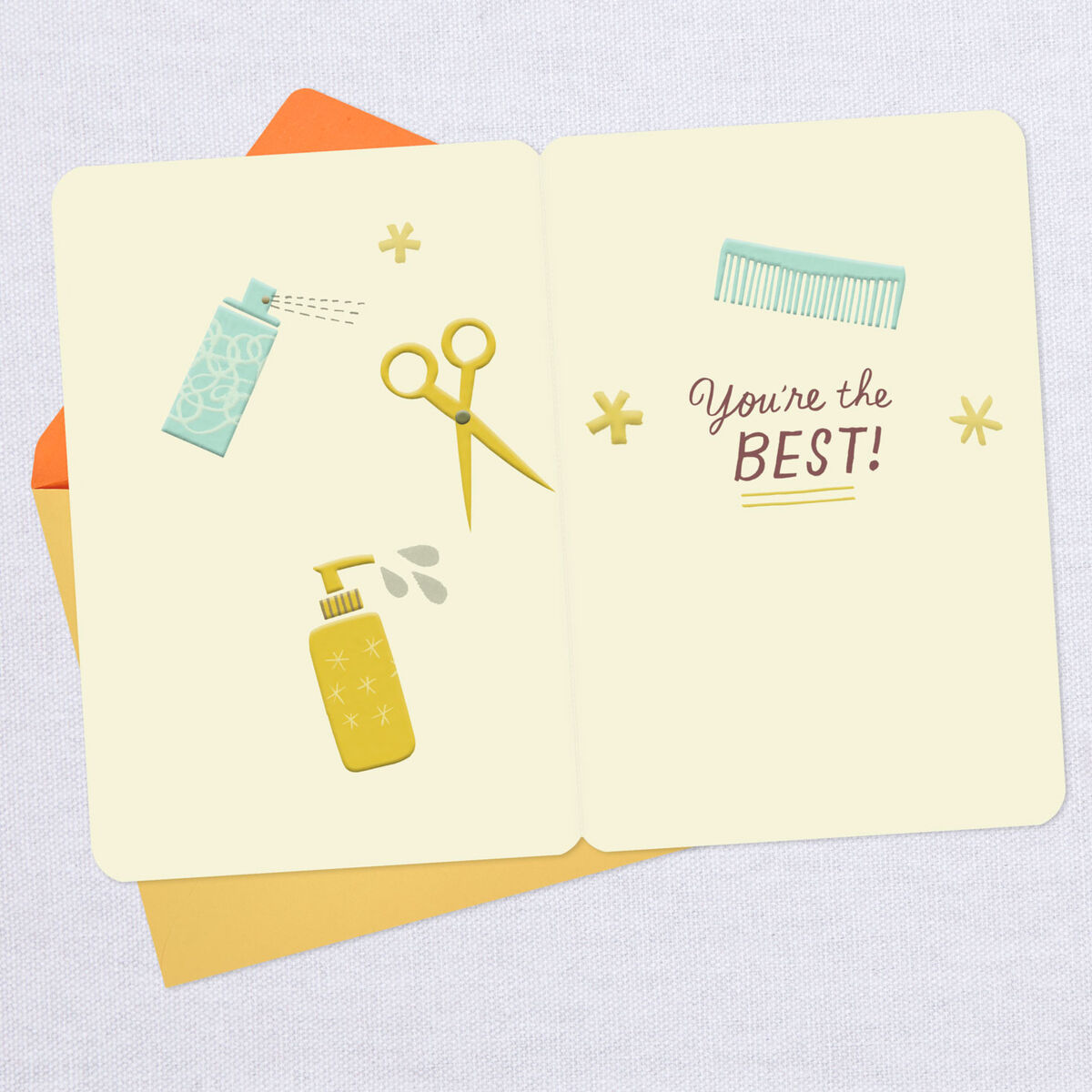 Good Hair Days Thank You Card for Hair Stylist Greeting Cards Hallmark