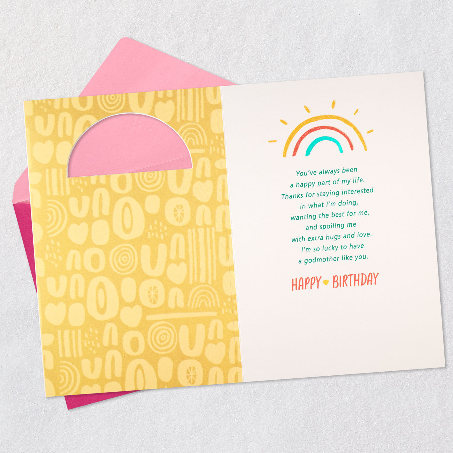 Lucky to Have You Birthday Card for Godmother, , large image number 3