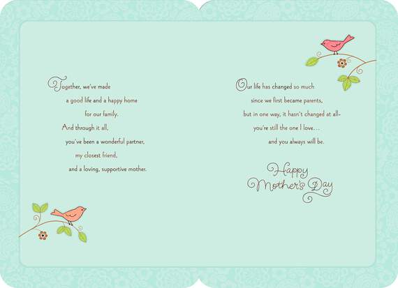 Two Lovebirds Wife Card, , large image number 2