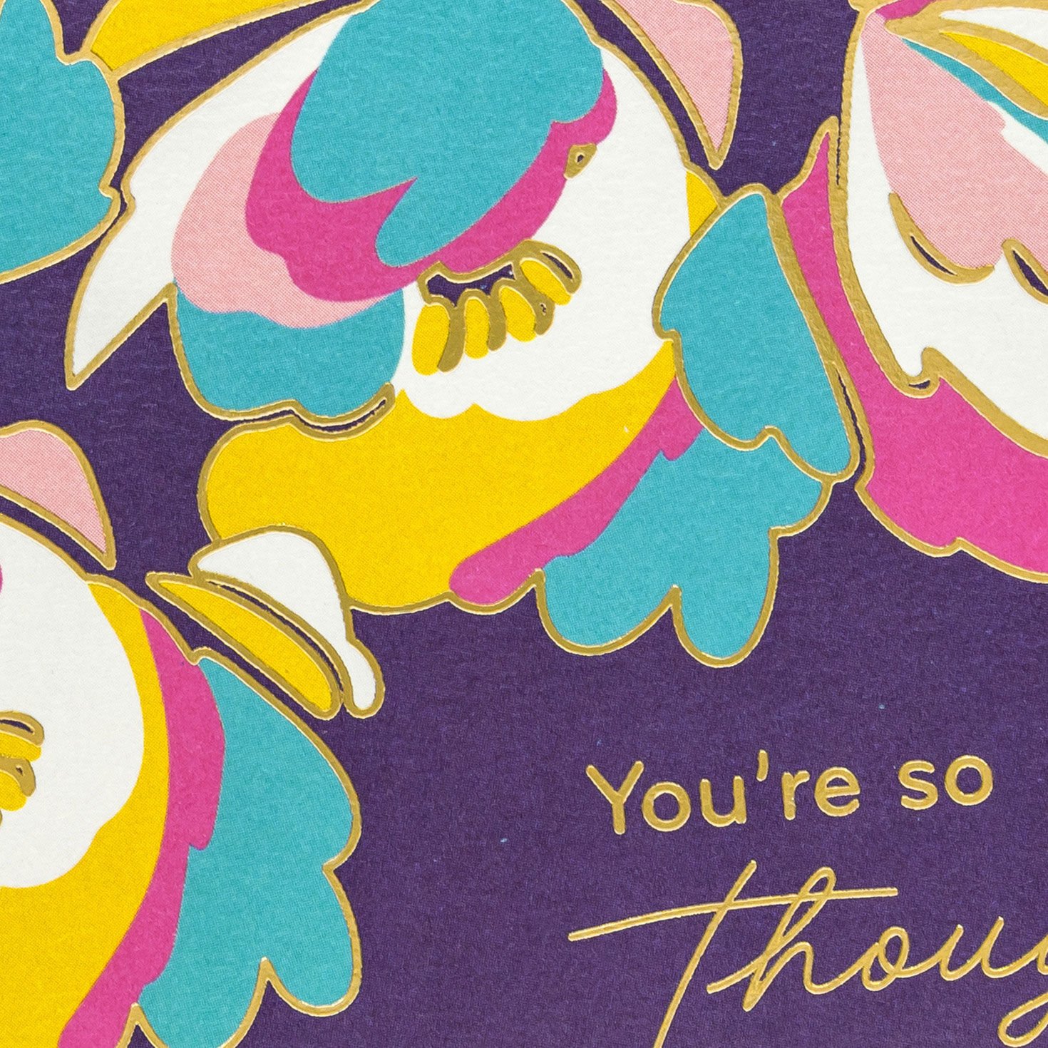 Colorful Irises Purple Blank Thank You Cards Pack Cover Detail image number 4