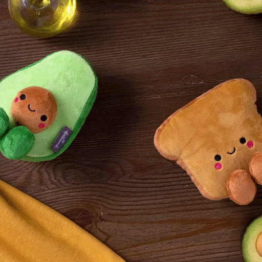Better Together Avocado and Toast Magnetic Plush, 5", 