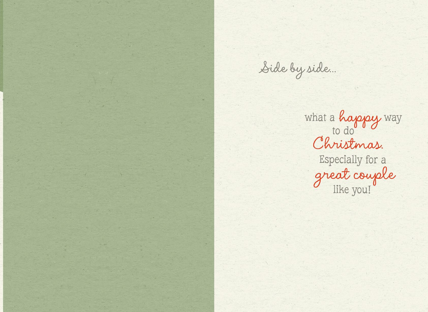 Mickey and Minnie Mouse For Grandson and Wife Christmas Card
