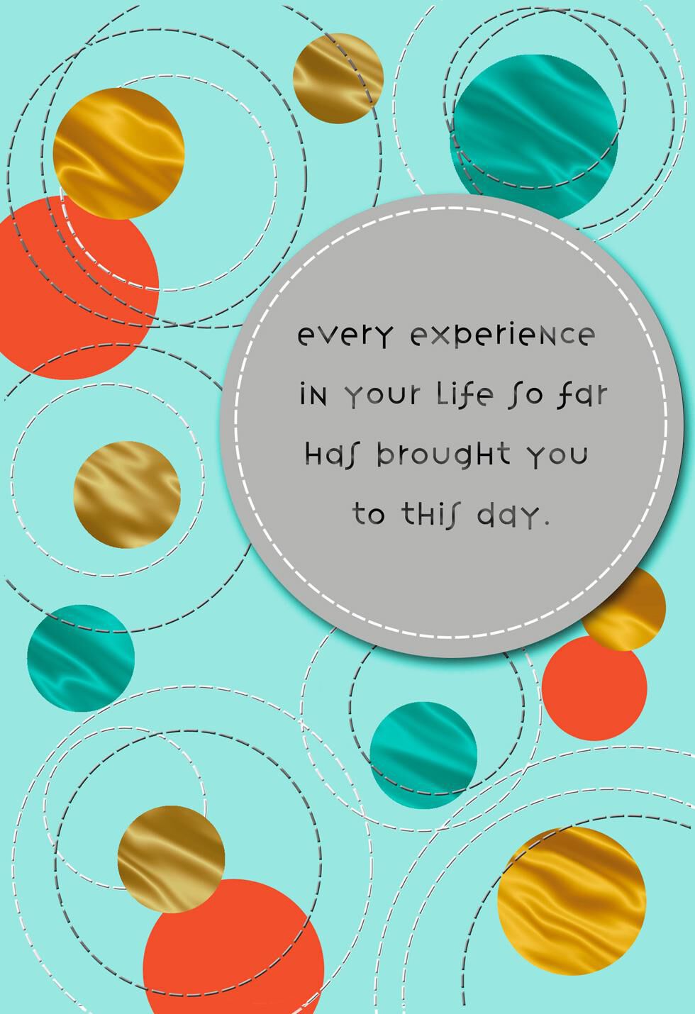 Colorful Circles Congratulations Card