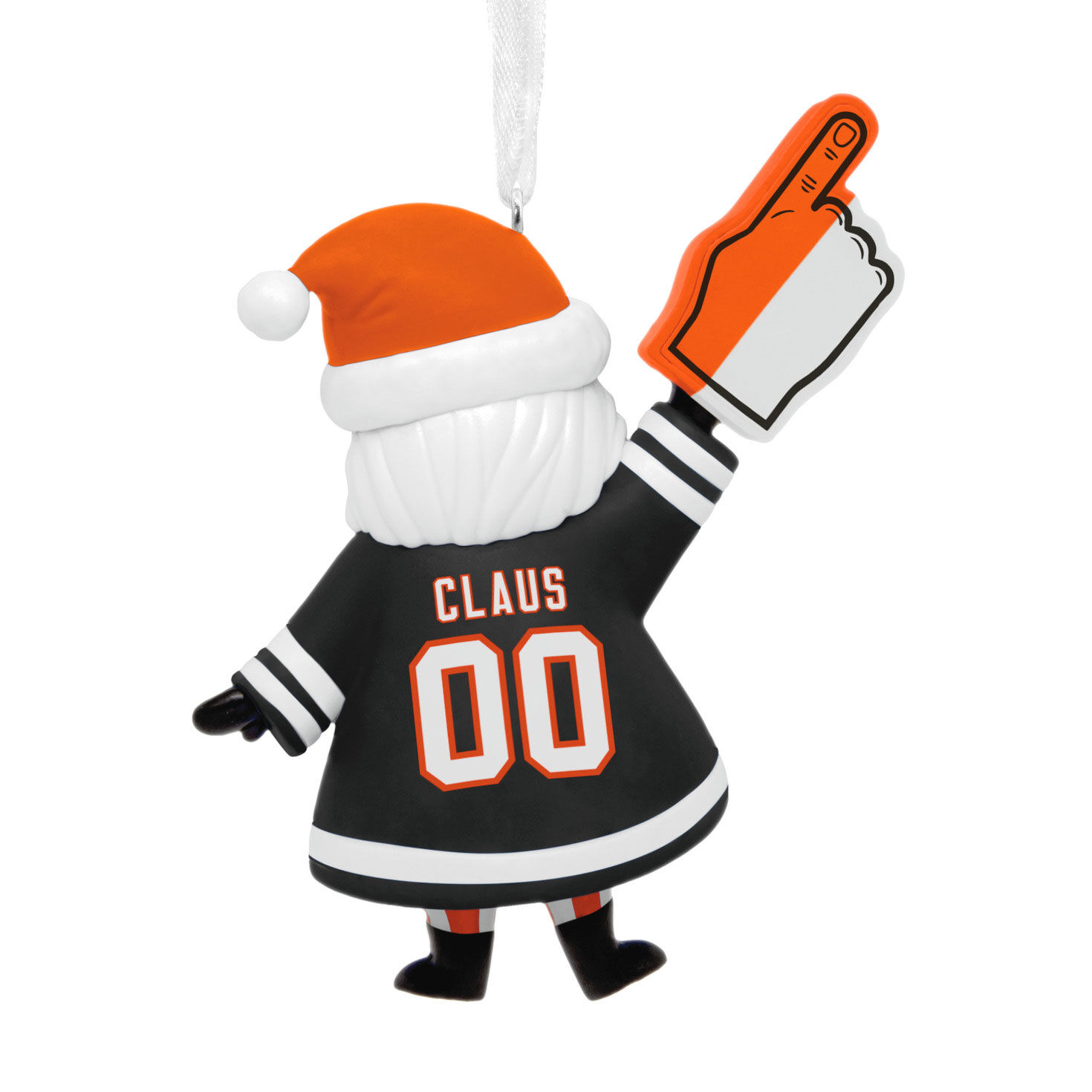 Cincinnati Bengals Santa Fan Christmas Ornament back image number 6
